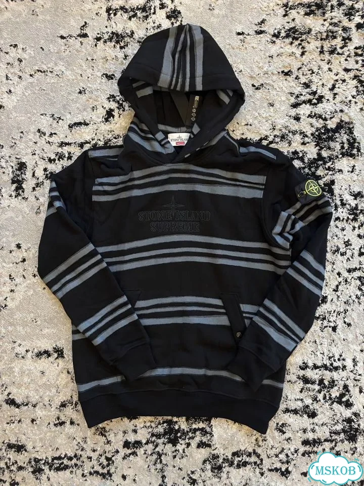 Худи Stone island x supreme фото 2