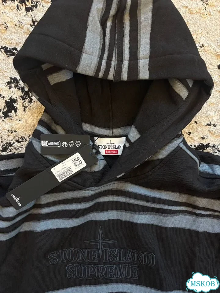 Худи Stone island x supreme фото 4