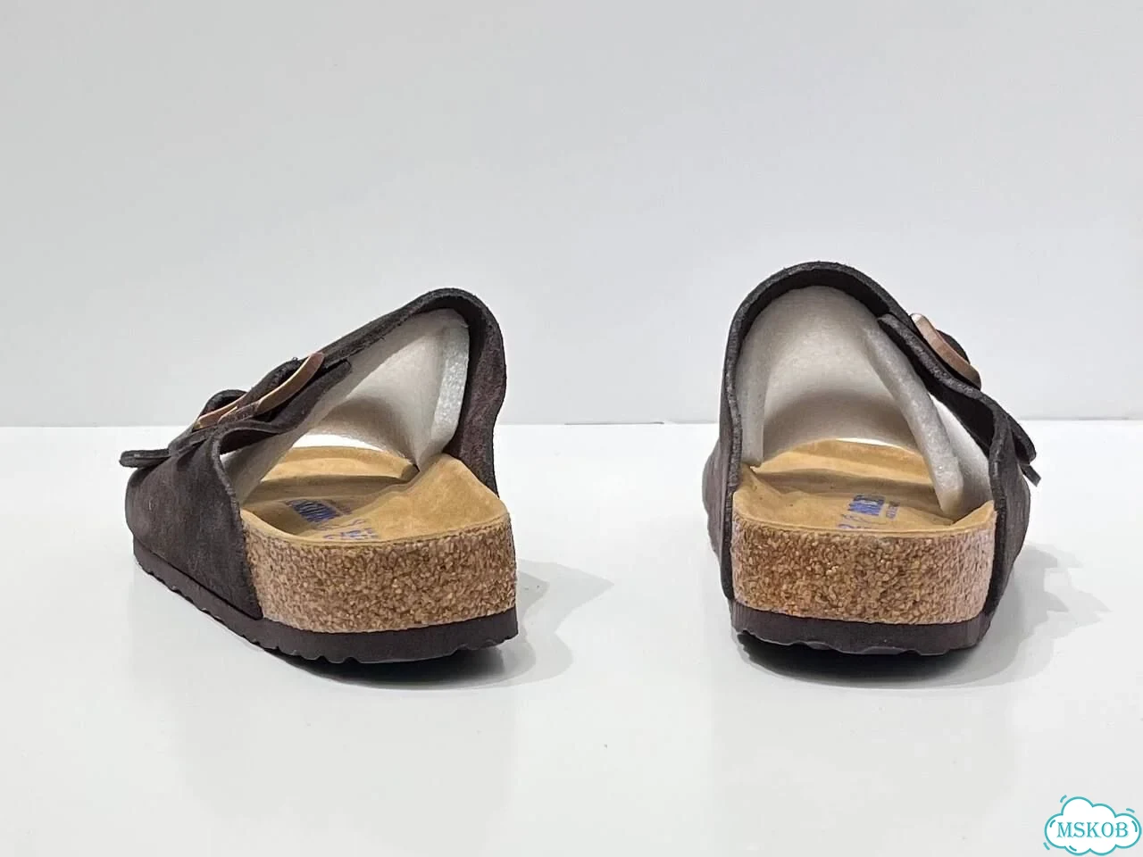 Сабо Birkenstock замша с пряжками фото 5