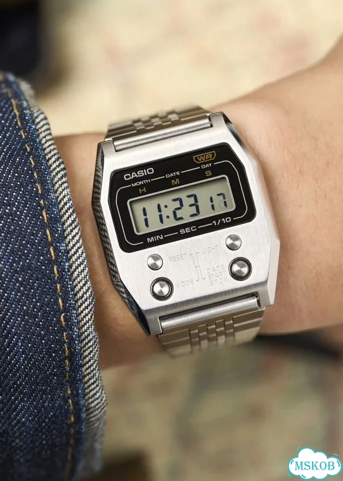 Японские наручные часы Casio Vintage A1100D-1 фото 2