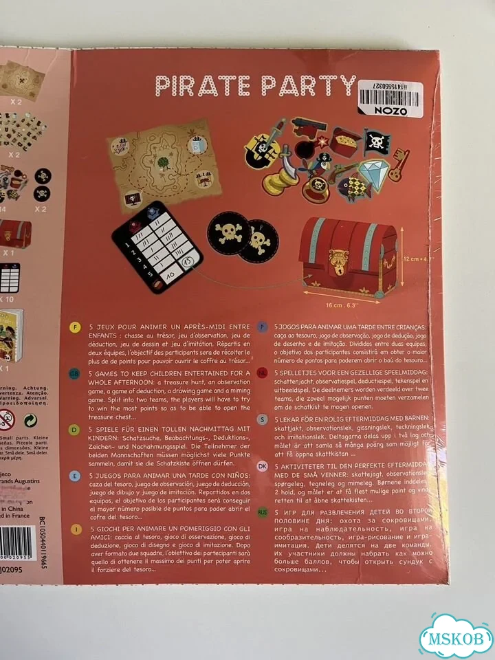 Набор настольных игр Djeco Pirate Party новый фото 3