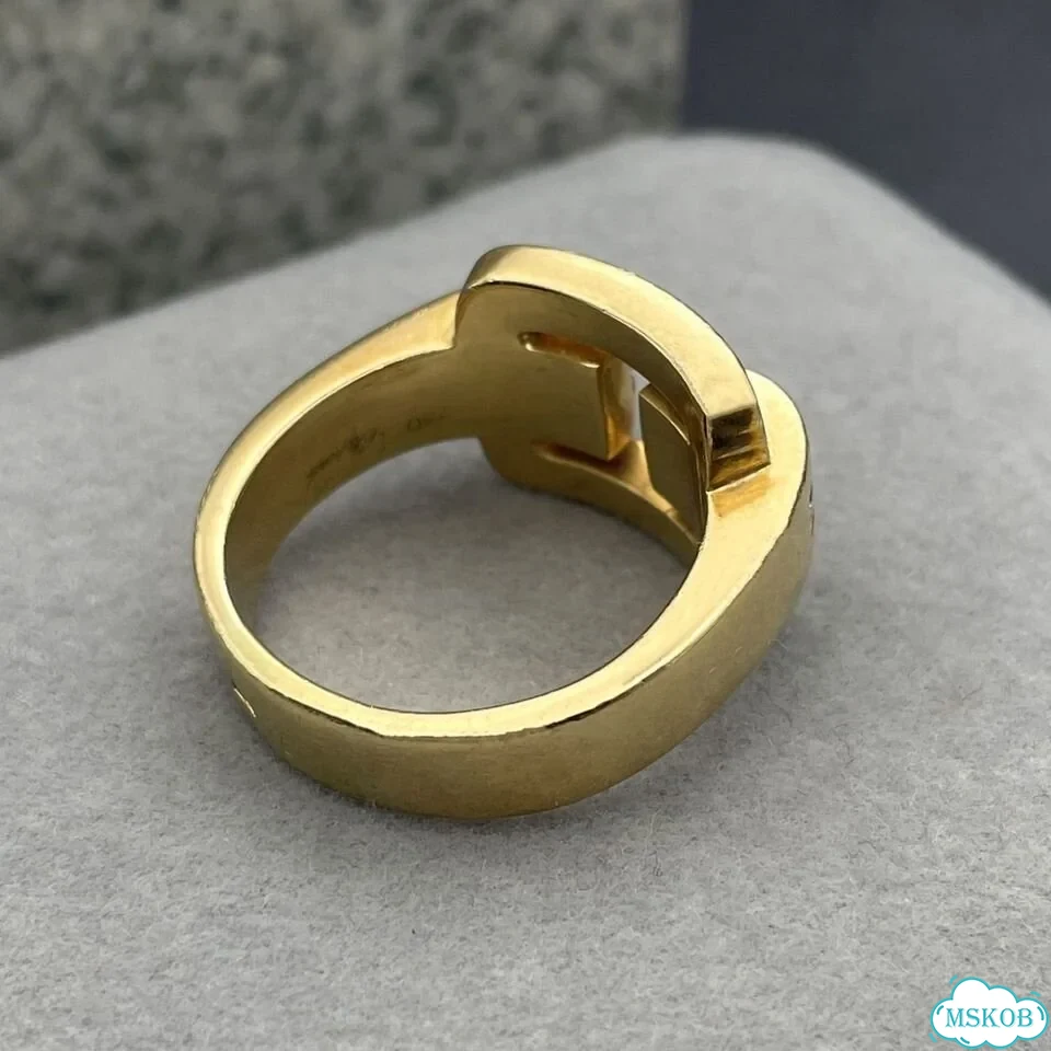 Золотое крупное кольцо Chopard бриллианты 0,53Ct фото 5