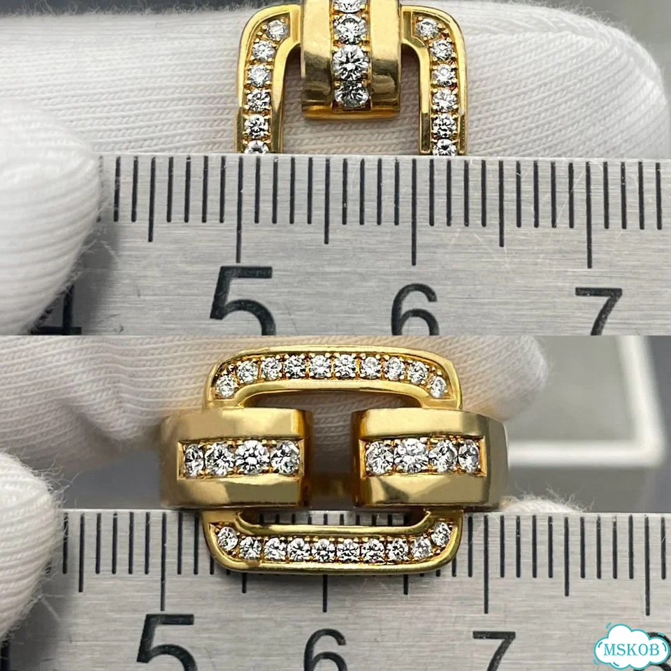 Золотое крупное кольцо Chopard бриллианты 0,53Ct фото 9