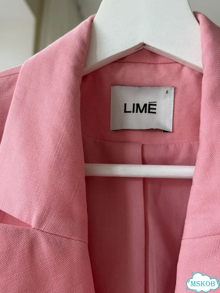 Пиджак lime S лен лиоцелл коралловый фото 5