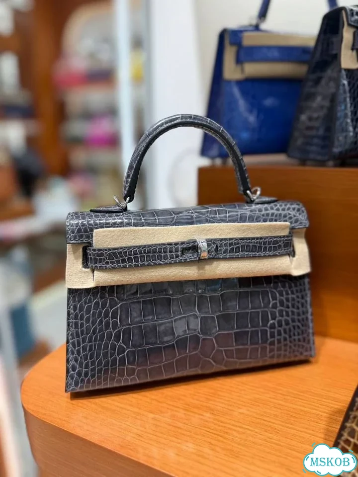 Сумка Hermes Kelly mini Крокодил фото 1