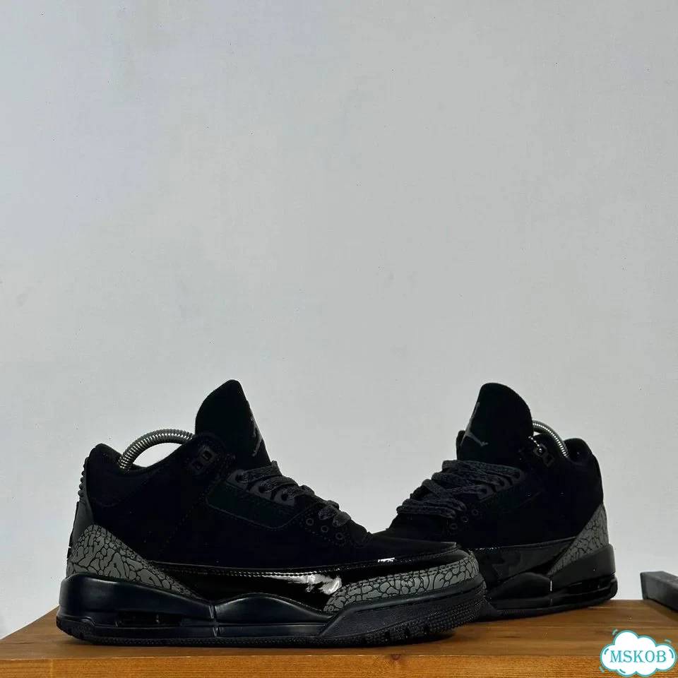 Кроссовки Nike Air Jordan 3 Retro “Black Cat” фото 4