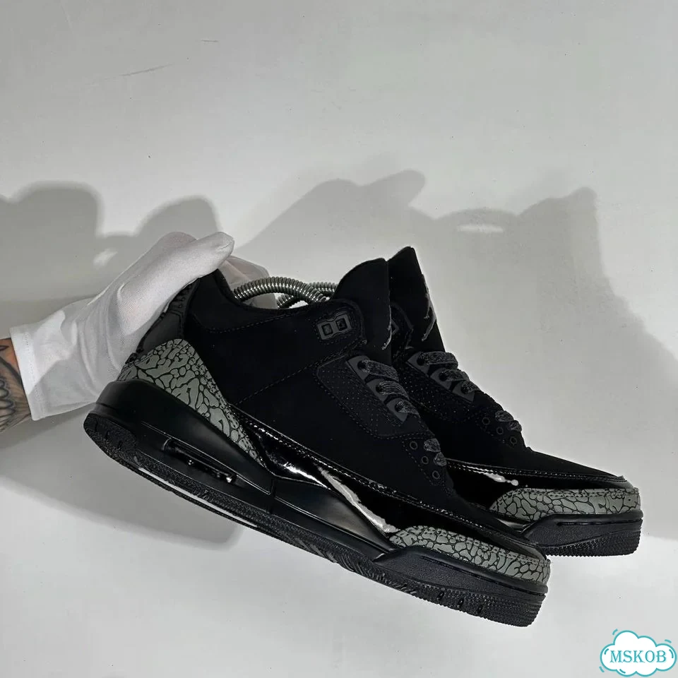 Кроссовки Nike Air Jordan 3 Retro “Black Cat” фото 6