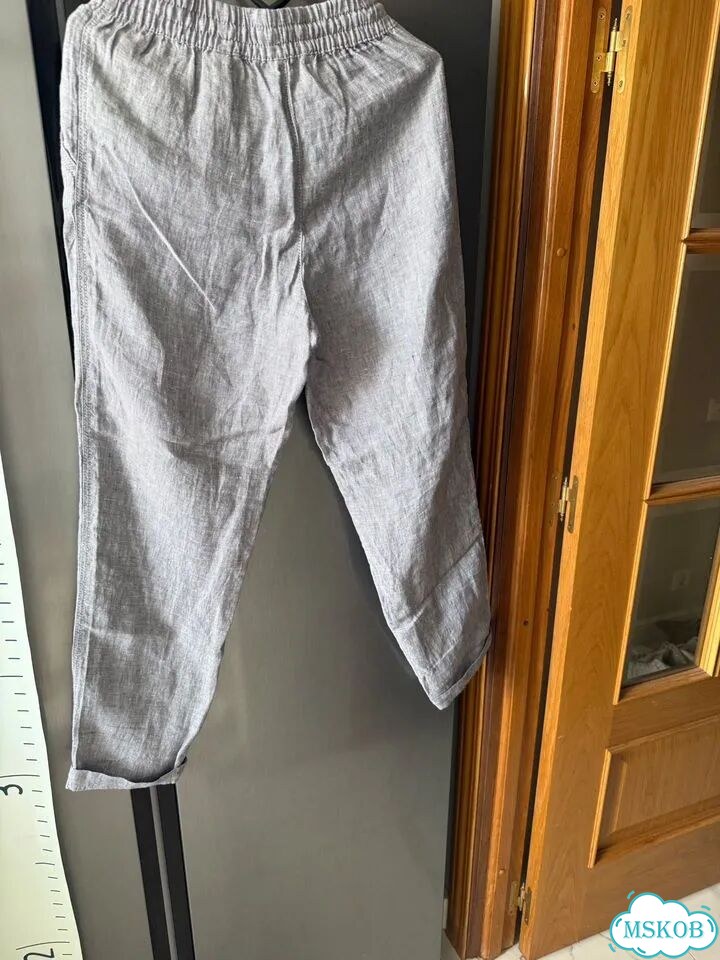 Льняные брюки женские H&M р. 40-42 (XS) фото 2
