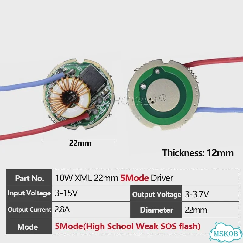 HotRed трансформатор освещения 12В 10W 22mm 5Mode фото 1