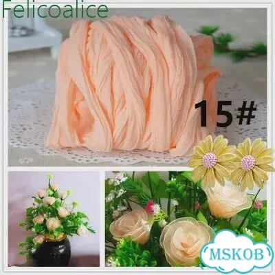 5 шт. градиентные нейлоновые цветы для рукоделия Зеленый, 13 Army Green 5pcs фото 3