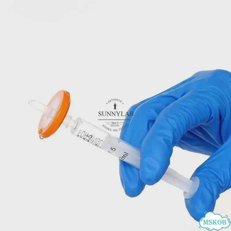 Одноразовые игольчатые фильтры 13 мм, 25 мм, 0,22/0,45 мкм 13mm 0.22um, Nylon фото 3