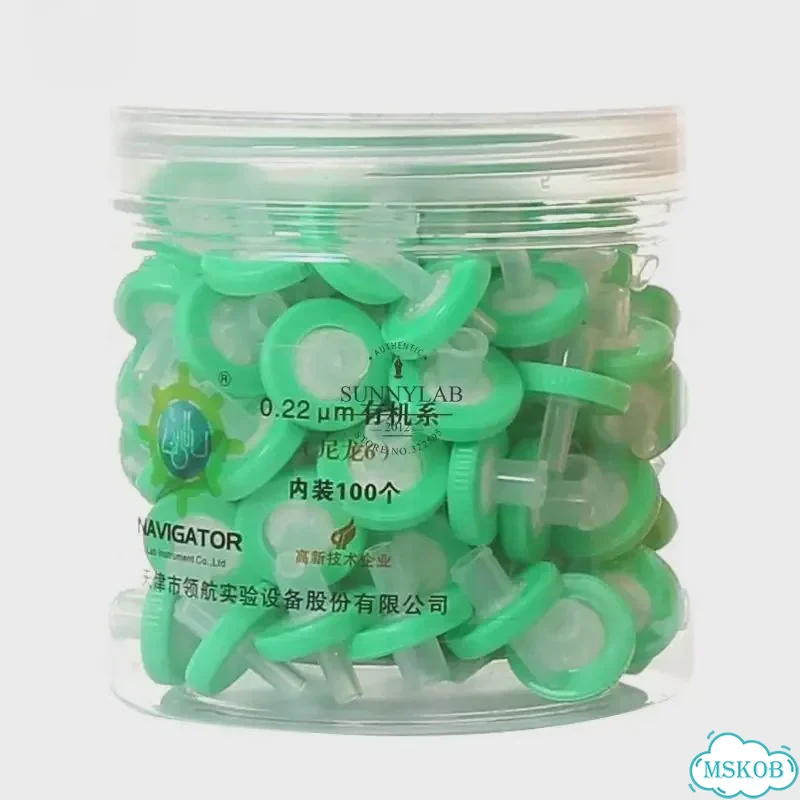 Одноразовые игольчатые фильтры 13 мм, 25 мм, 0,22/0,45 мкм 13mm 0.22um, Nylon фото 4