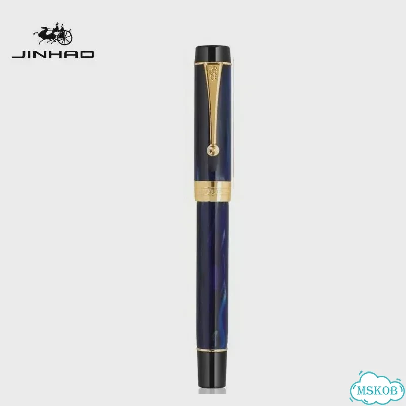 Jinhao 100 золотая перьевая ручка Бежевый, M, Белый, Ivory White фото 6