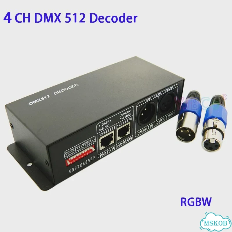 RGB контроллер yjbco DMX512 4 канала фото 1
