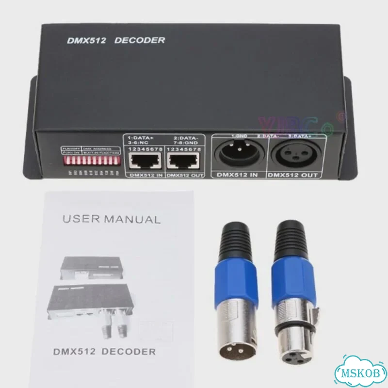 RGB контроллер yjbco DMX512 4 канала фото 2
