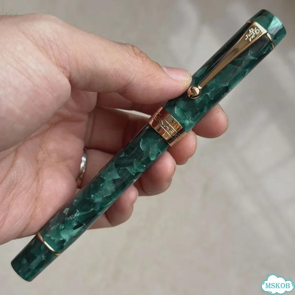 Jinhao 100 золотая перьевая ручка Зеленый, M, Deep Sea Green фото 1