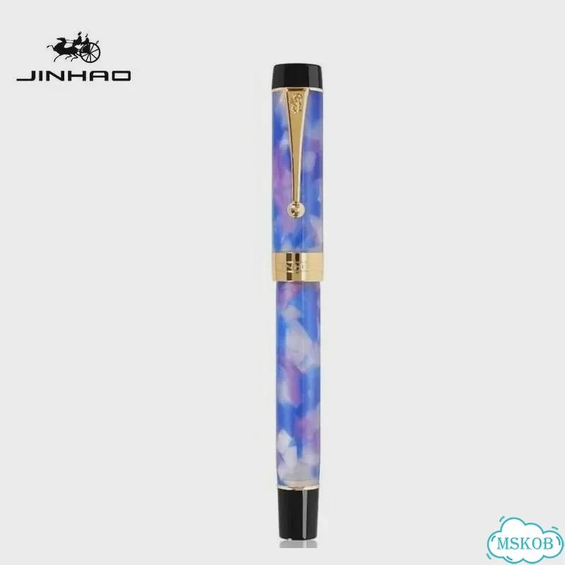 Jinhao 100 золотая перьевая ручка Зеленый, M, Deep Sea Green фото 4