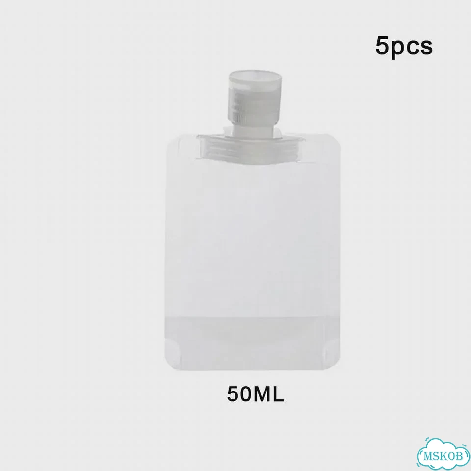 Многоразовые пакеты-диспенсеры для лосьона 30/50/100 мл 50ml 5pcs фото 1