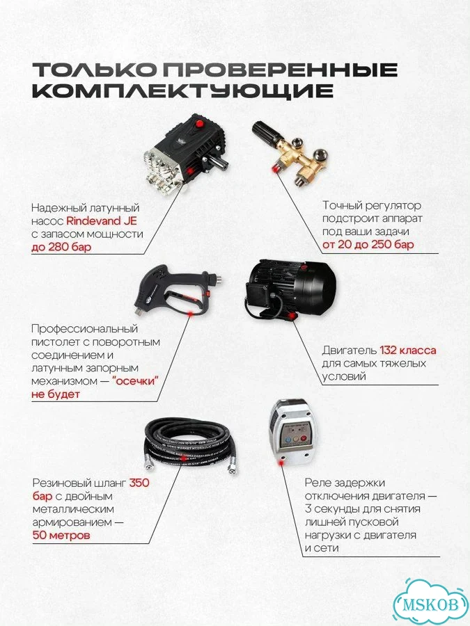 Мойка Rindevand JE 200 bar барабан 50м фото 3