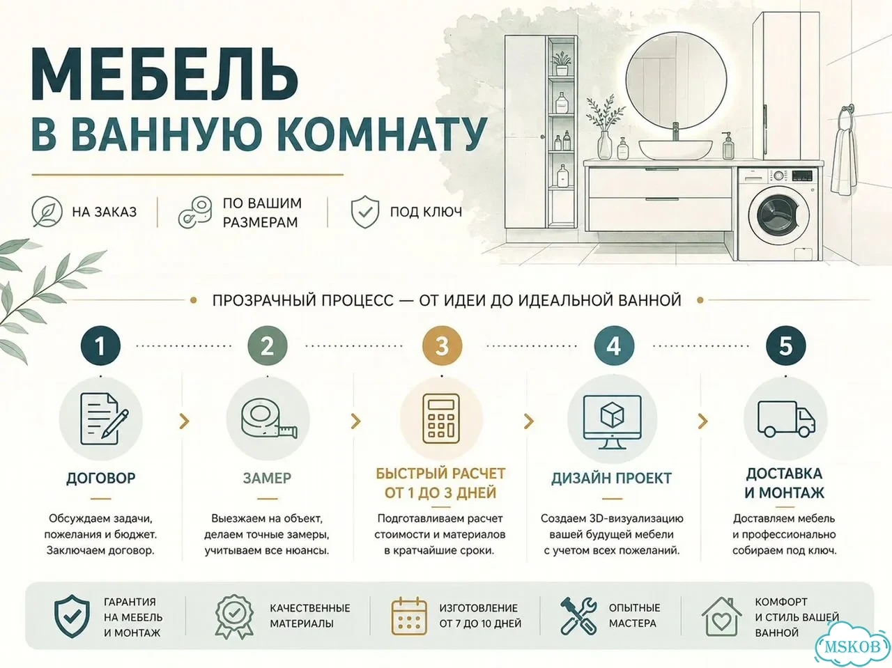 Раковина с тумбой. Подвесная. Гарантия фото 3