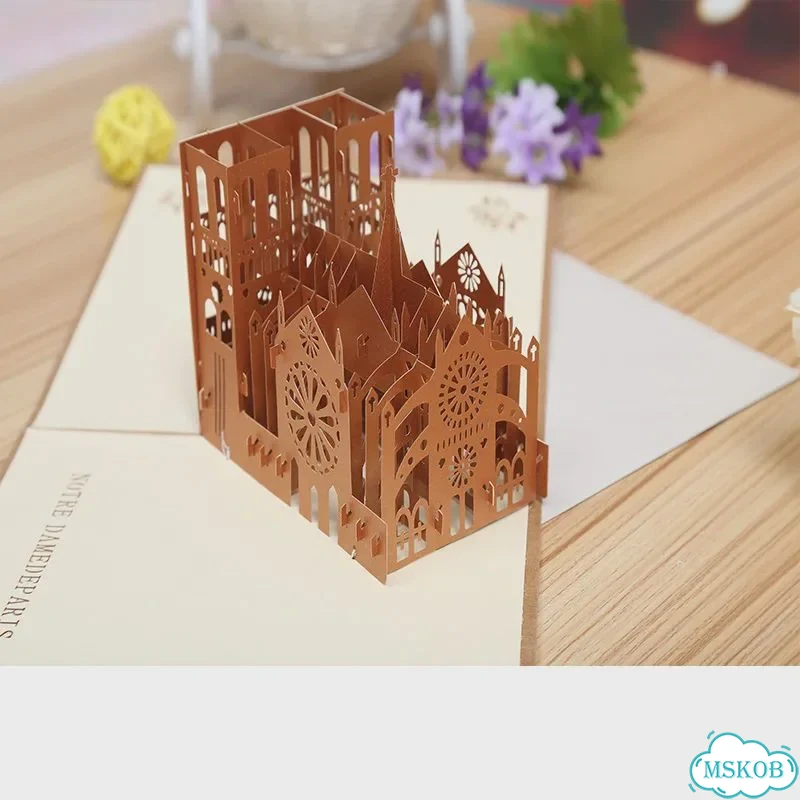 3D открытка на день рождения Красный, K фото 3