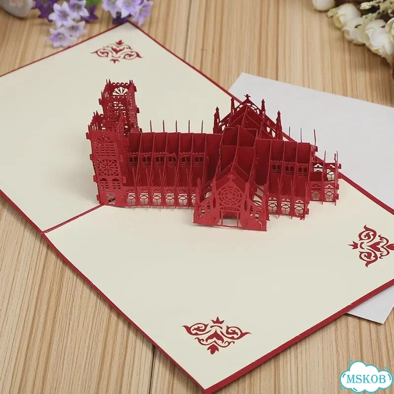 3D открытка на день рождения Красный, K фото 6