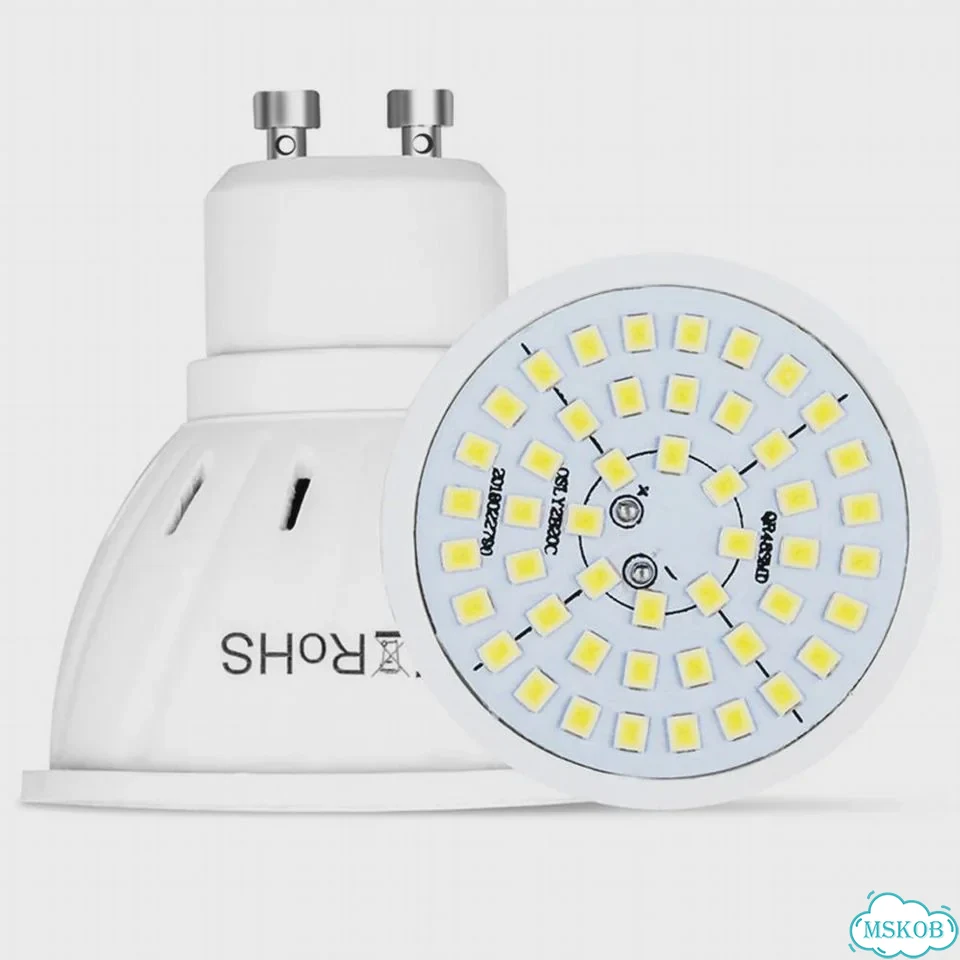 Светодиодная лампа Aswesaw GU10 220В 4-8Вт 80LED-220V, E27, white light фото 7