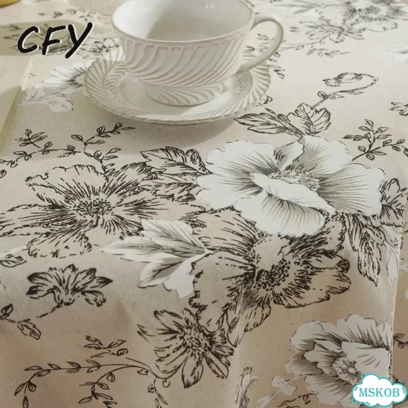 Круглая скатерть бежевая 120см, CFY Home фото 4