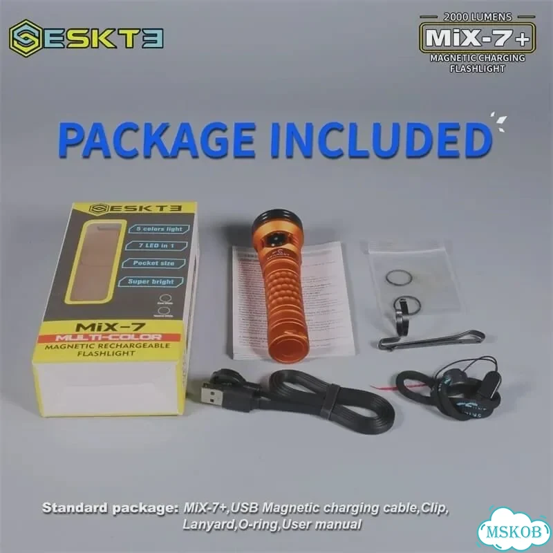 Skilhunt esket MiX-7 Gen 2 Plus, голубой, 2000 люмен фото 7