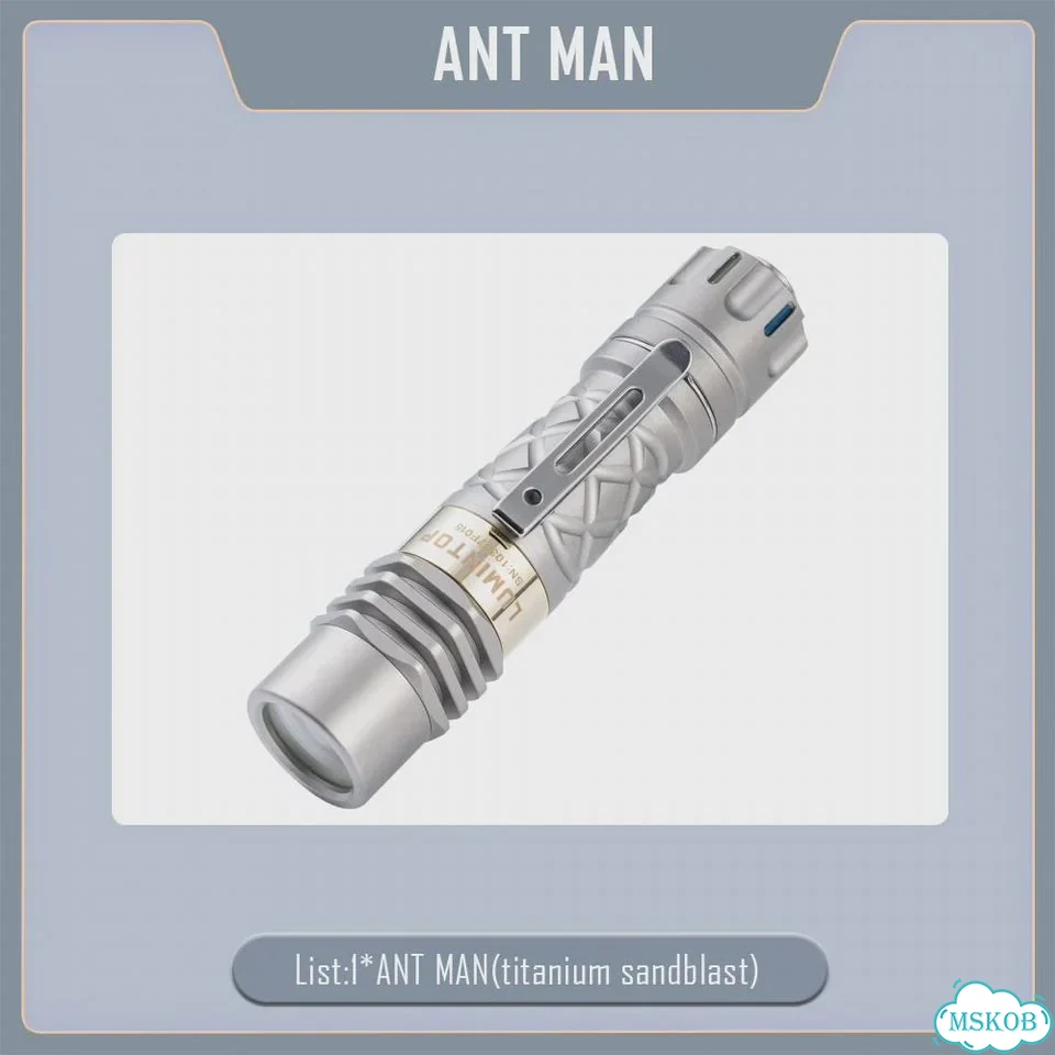 Фонарь lumintop EDC LEP титановый 300 люмен 700 м Titanium sandblast фото 1