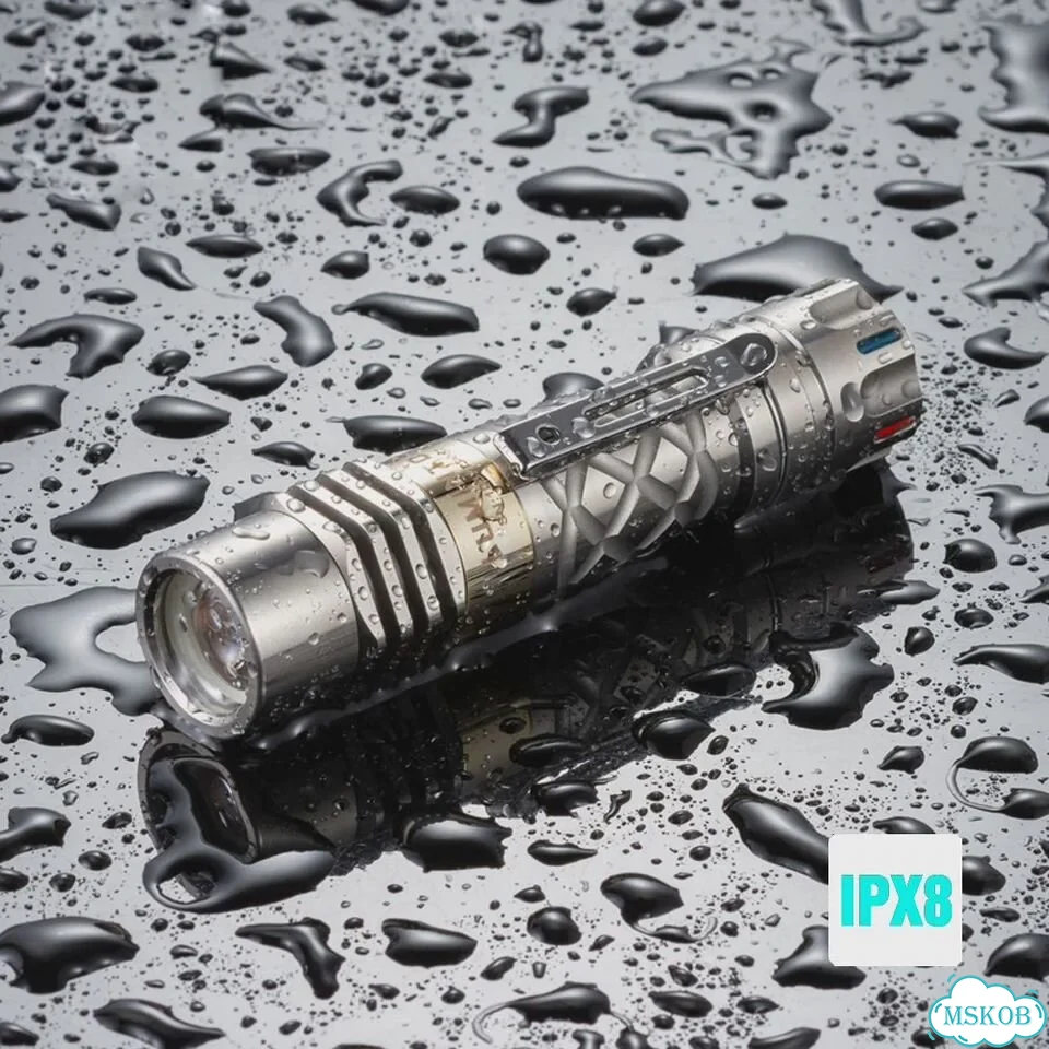 Фонарь lumintop EDC LEP титановый 300 люмен 700 м Titanium sandblast фото 6
