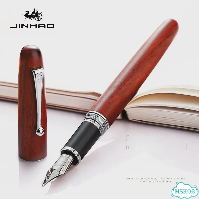 Jinhao 9035 деревянная перьевая ручка фото 2
