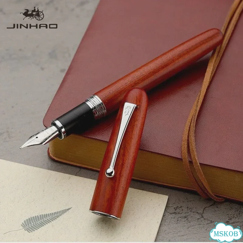 Jinhao 9035 деревянная перьевая ручка фото 4