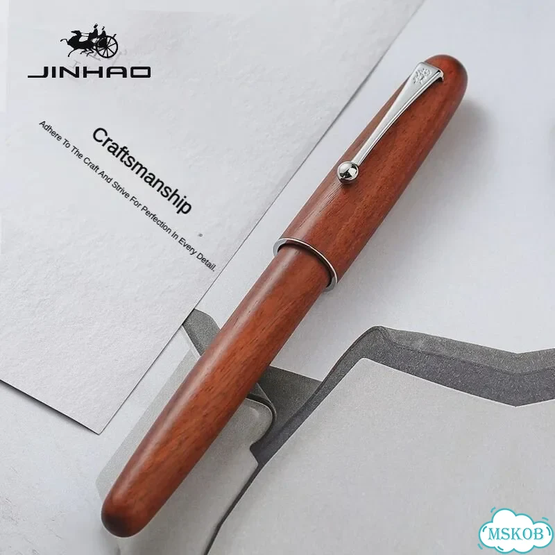 Jinhao 9035 деревянная перьевая ручка фото 5