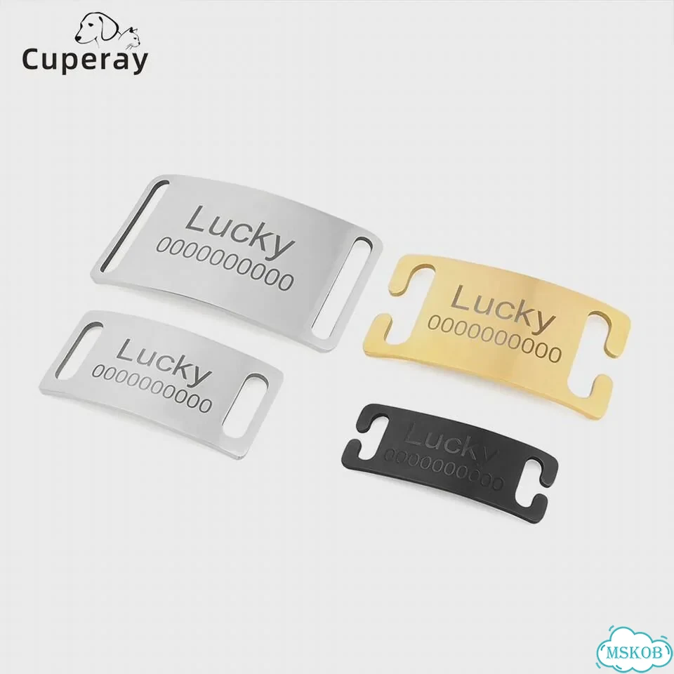 Идентификационная бирка для собаки Cuperay Белый, XS 34.8X15mm, B Open Silvery фото 2