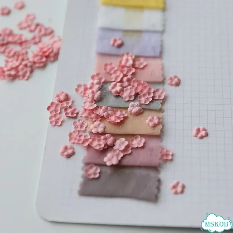 Атласные 3D цветочные лепестки DIY свадебная вуаль кукла свадебное украшение цветы RS3797 фото 7