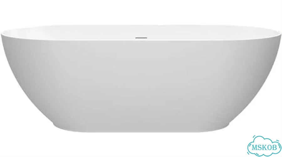 Ванна из искусственного камня BelBagno Etna 170x80 см белая BB-etna-170-80-58-SSB фото 2