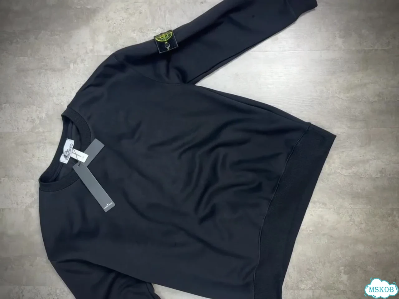 Свитшот Stone Island, чёрный фото 1