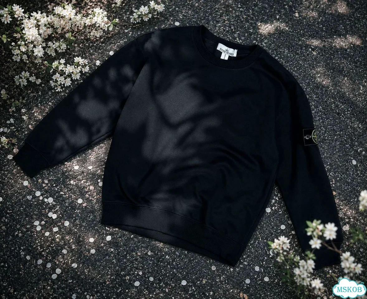 Свитшот Stone Island, чёрный фото 2