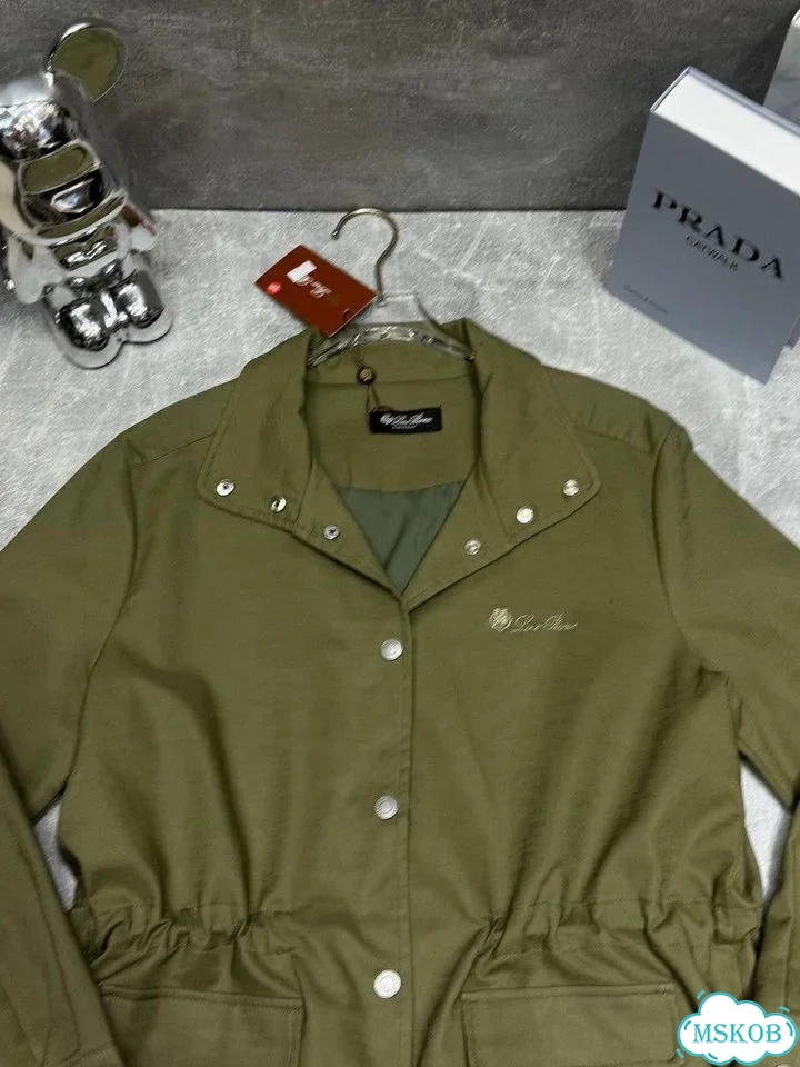 Куртка ветровка Loro piana хаки фото 4