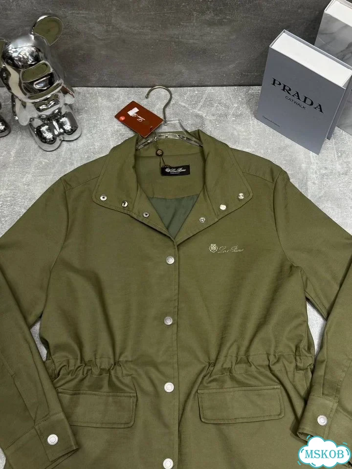 Куртка ветровка Loro piana хаки фото 5