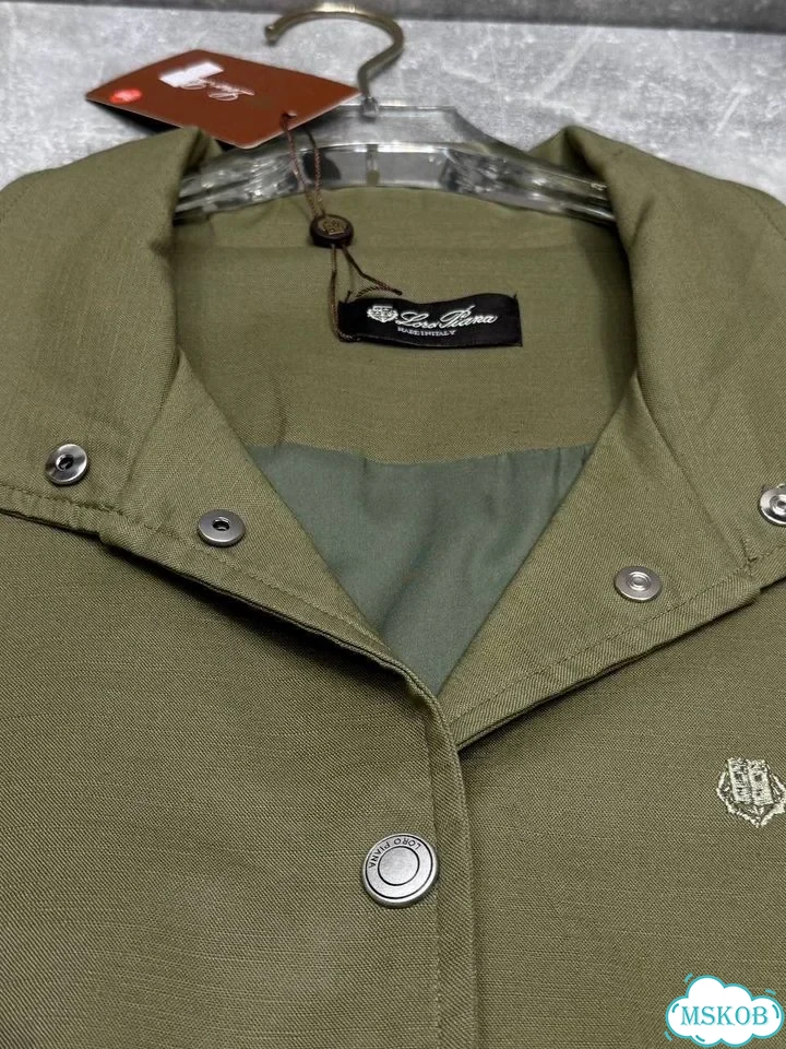 Куртка ветровка Loro piana хаки фото 6
