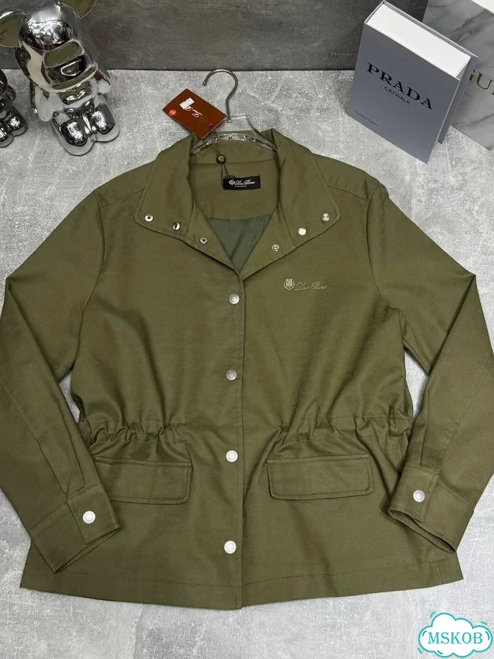 Куртка ветровка Loro piana хаки фото 9