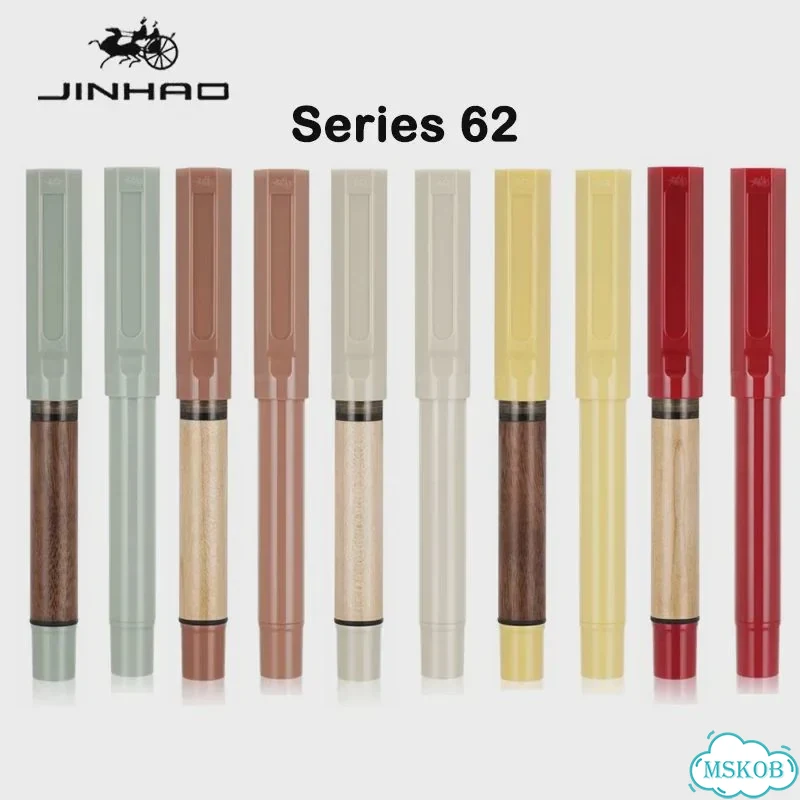 Jinhao 62 деревянная перьевая ручка Зеленый, эф, Series 58-Green фото 2