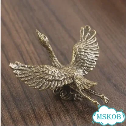 Миниатюрная бронзовая статуэтка крокодила фото 1
