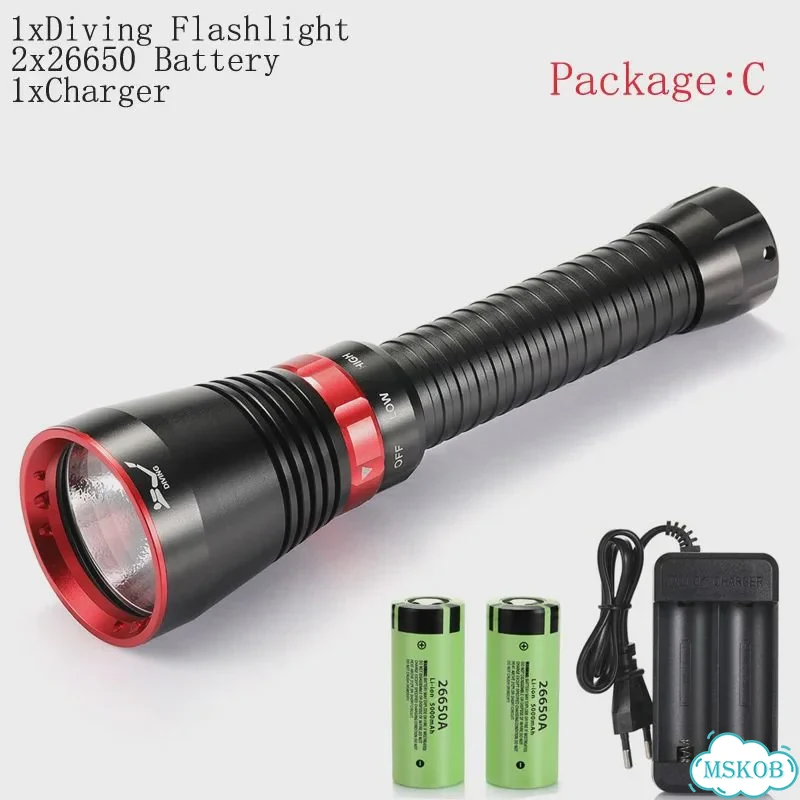 Подводный фонарь Ekaiou XHP70.2, Package C фото 1