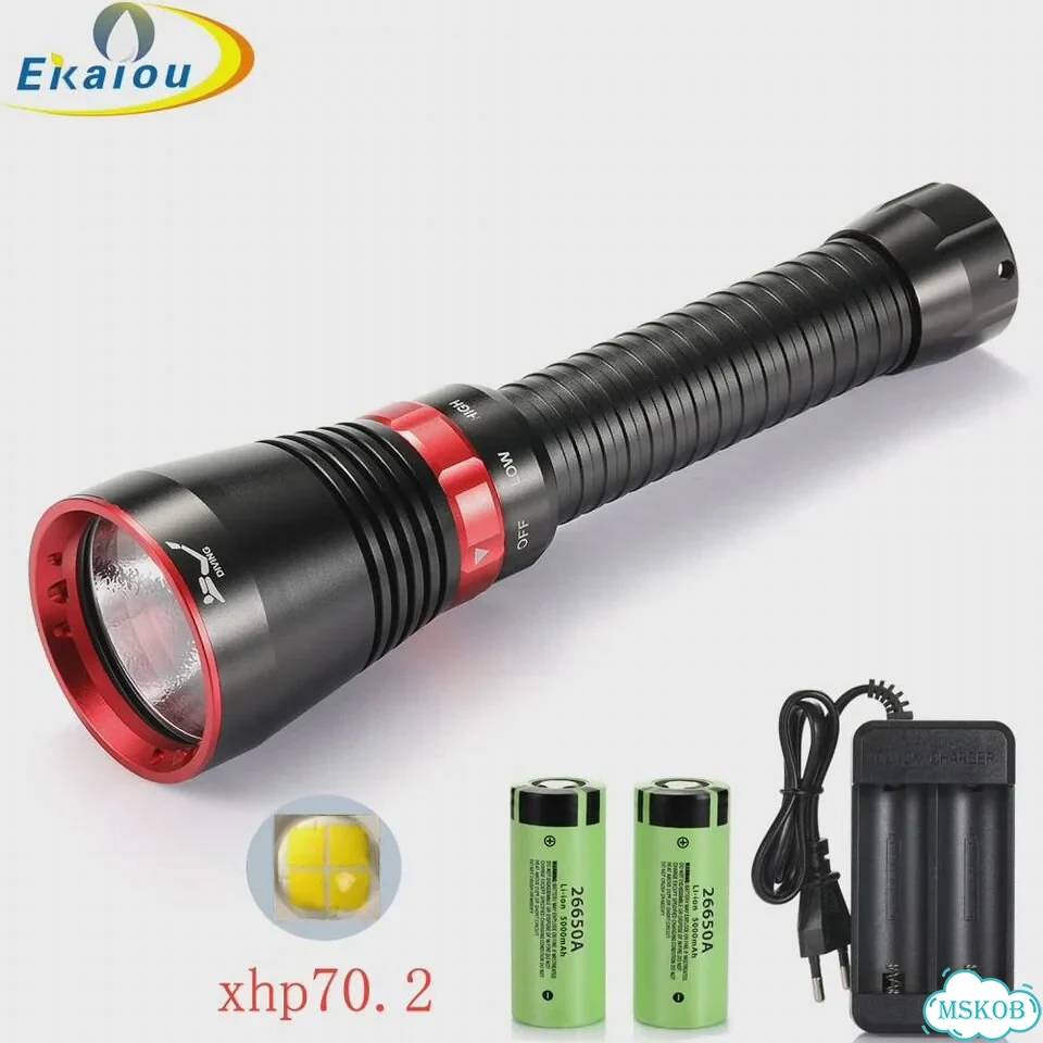 Подводный фонарь Ekaiou XHP70.2, Package C фото 2
