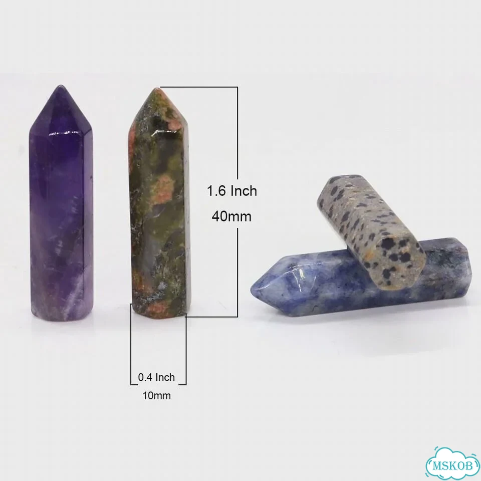 Натуральный камень точечная палочка Аметист 10x40 мм фото 6