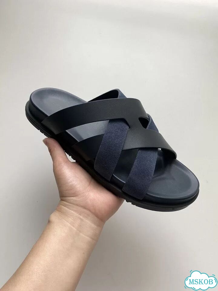 Шлепки мужские Hermes фото 1