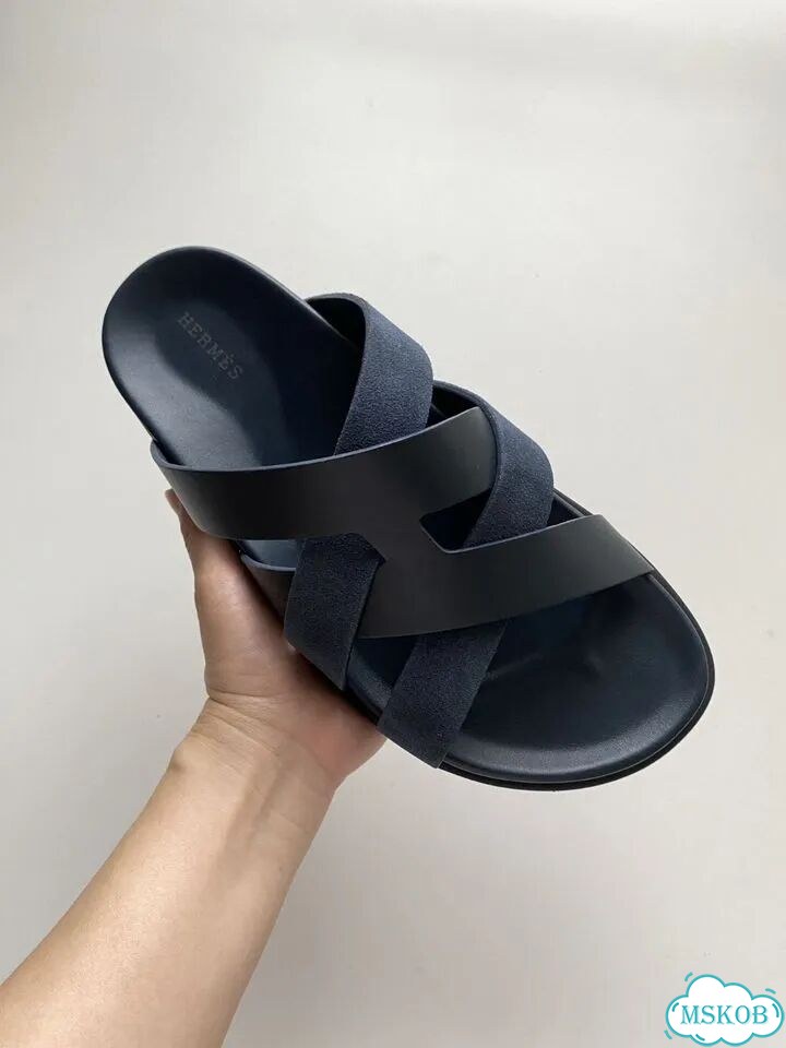 Шлепки мужские Hermes фото 2